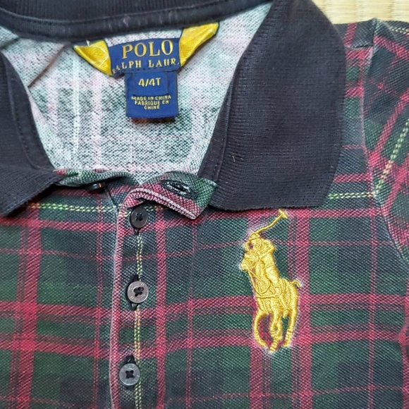 POLO Ralph Lauren Tartan Polo Dress w/ Pleated Hem - Picture 2 of 3